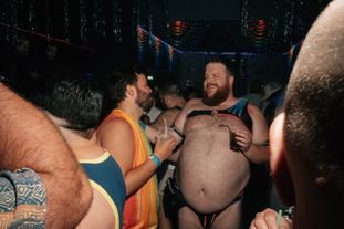 A group of people in a club