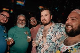 A group of people in a club